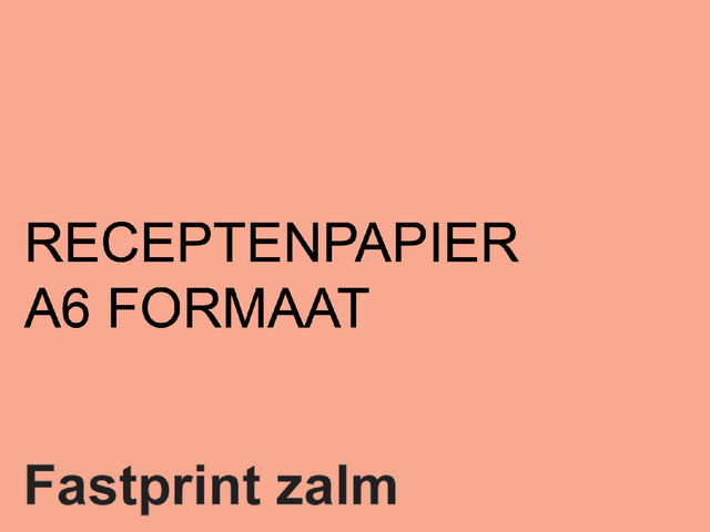 Receptpapier Fastprint A6 80gr zalm 2000 vel