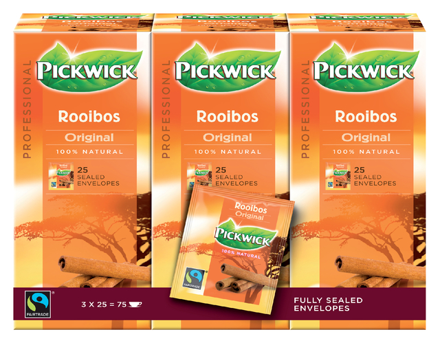 Thee Pickwick Fair Trade rooibos 25×1.5gr