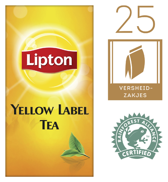 Thee Lipton yellow label 25×1.5gr