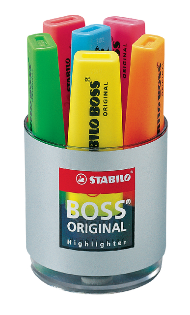 Markeerstift STABILO BOSS Original 70/06 assorti deskset à 6 stuks