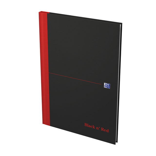 Notitieboek Oxford Black n’ Red A4 96vel lijn