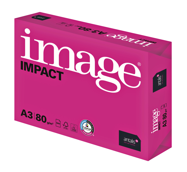 Kopieerpapier Image Impact A3 80gr wit 500vel