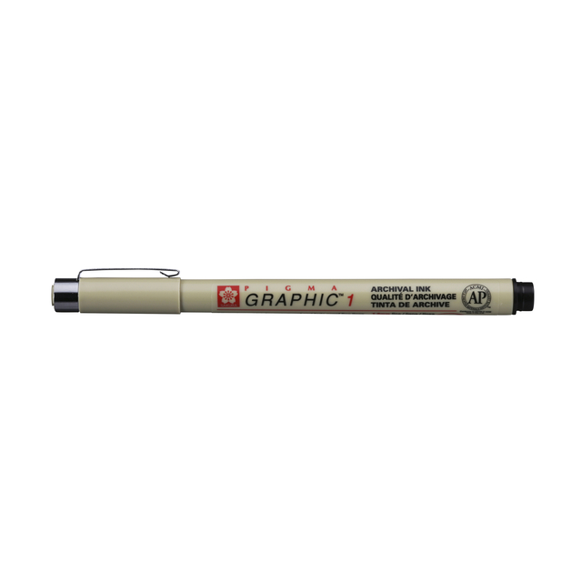 Fineliner Sakura Pigma Graphic 1.0 mm zwart