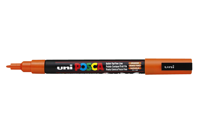 Verfstift Posca PC3M fijn donkeroranje