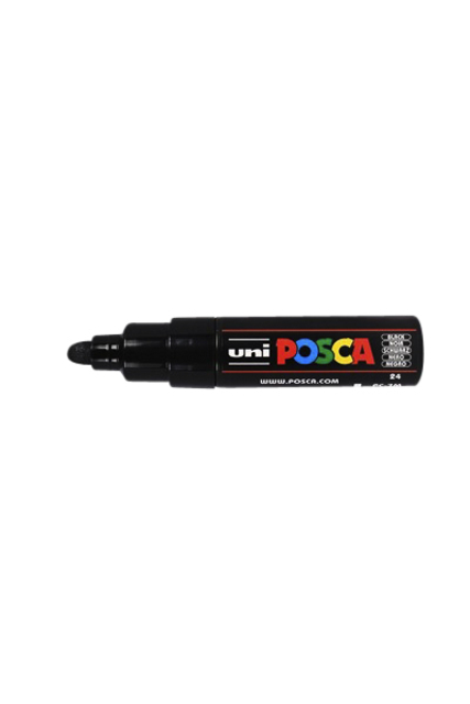 Verfstift Posca PC7M breed zwart