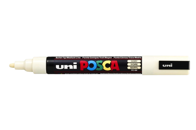 Verfstift Posca PC5M medium ivoor