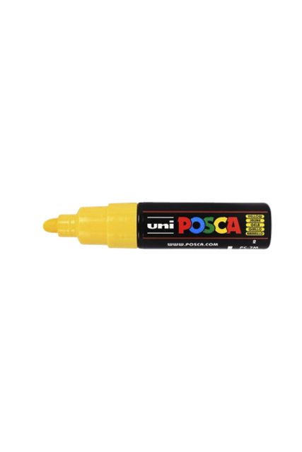 Verfstift Posca PC7M breed geel