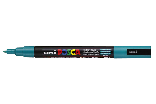 Verfstift Posca PC3M fijn smaragdgroen