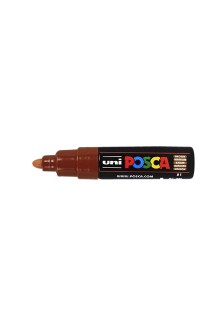 Verfstift Posca PC7M breed bruin