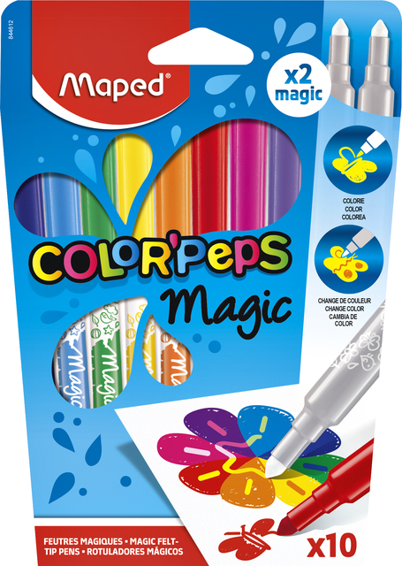 Viltstift Maped Color’Peps Magic set á 10 kleuren