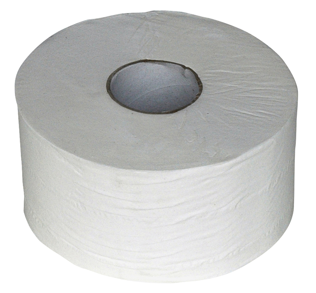 Toiletpapier Euro Products Q5 mini jumbo 2l 180m wit 240018