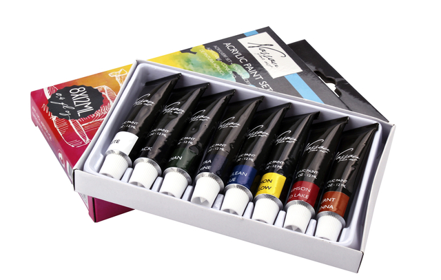 Acrylverf Nassau Art set met 8 kleuren