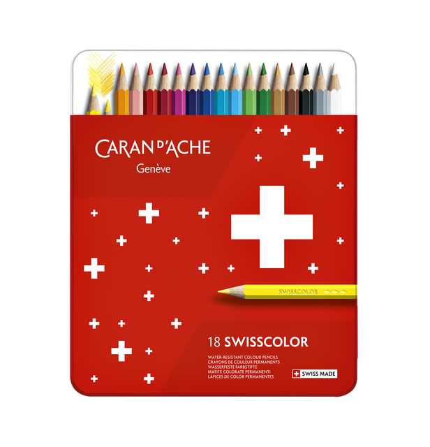 Kleurpotloden Caran d’Ache Swisscolor 18stuks ass