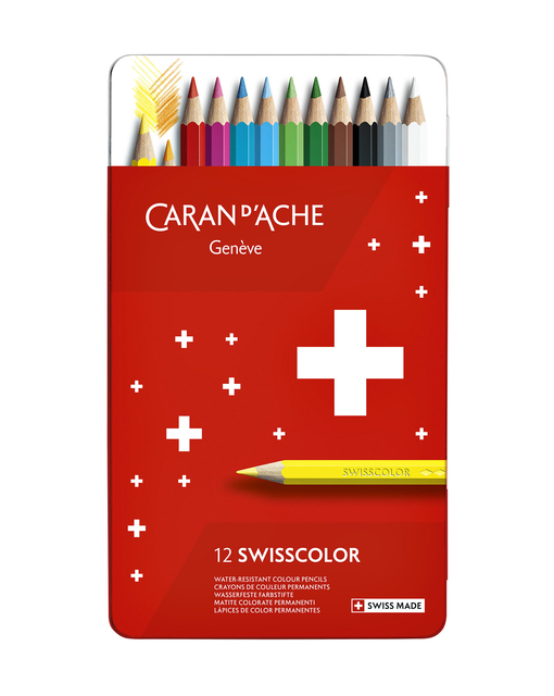 Kleurpotloden Caran d’Ache Swisscolor 12stuks ass