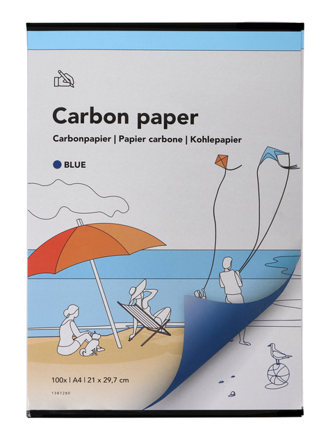 Carbonpapier Qbasic A4 21×29,7cm 100x blauw