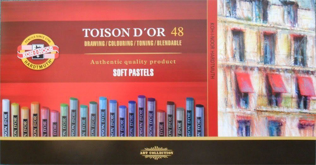 Pastelkrijt Koh-I-Noor Toison 8516 rond 48 stuks assorti