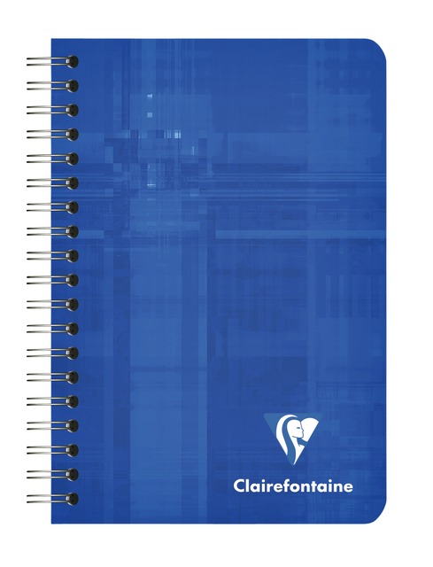 Notitieboek Clairefontaine A7+ 95×140 ruit 5×5 100blz 90gr assorti