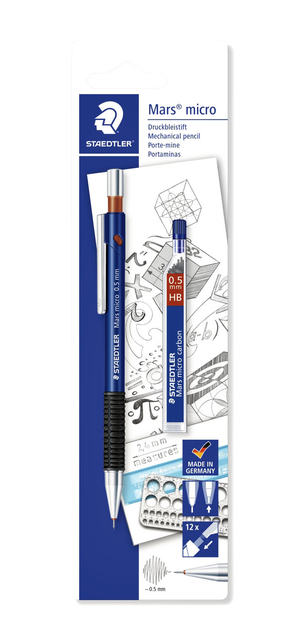 Vulpotlood Staedtler Marsmicro 0.5mm + extra fijnstiften