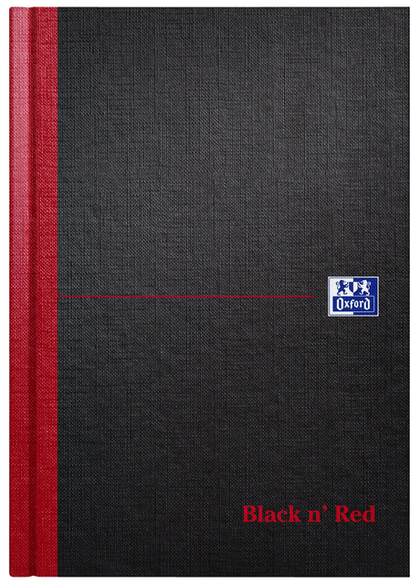 Notitieboek Oxford Black n’ Red A5 96vel lijn