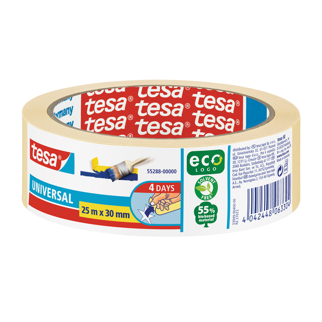 Afplaktape tesa®  Economy 30mmx25m geel