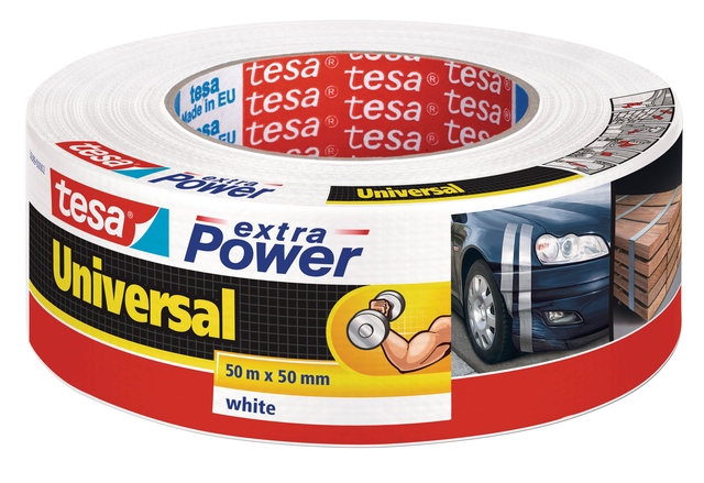 Duct tape tesa® extra Power Universal 50mx50mm wit