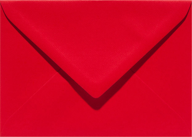 Envelop Papicolor EA5 156x220mm rood pak à 6 stuks