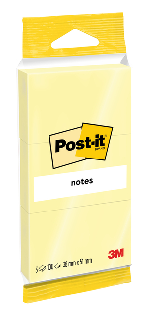 Memoblok Post-it Notes 6810 38x51mm canary yellow