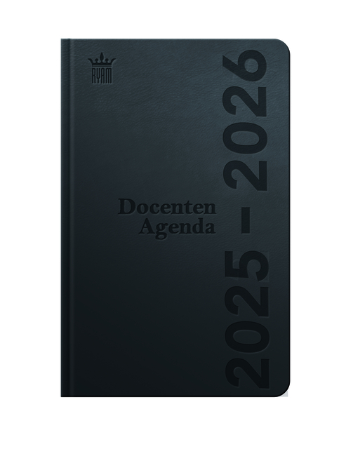 Schoolagenda 2025-2026 Ryam docent DeLuxe 7dagen/2pagina’s zwart