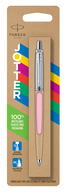 Balpen Parker Jotter Original pastel pink CT medium blister à 1 stuk