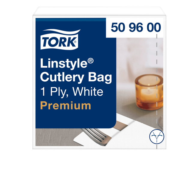 Pochette Tork LinStyle® 1-laags 50 stuks duurzaam wit 509600