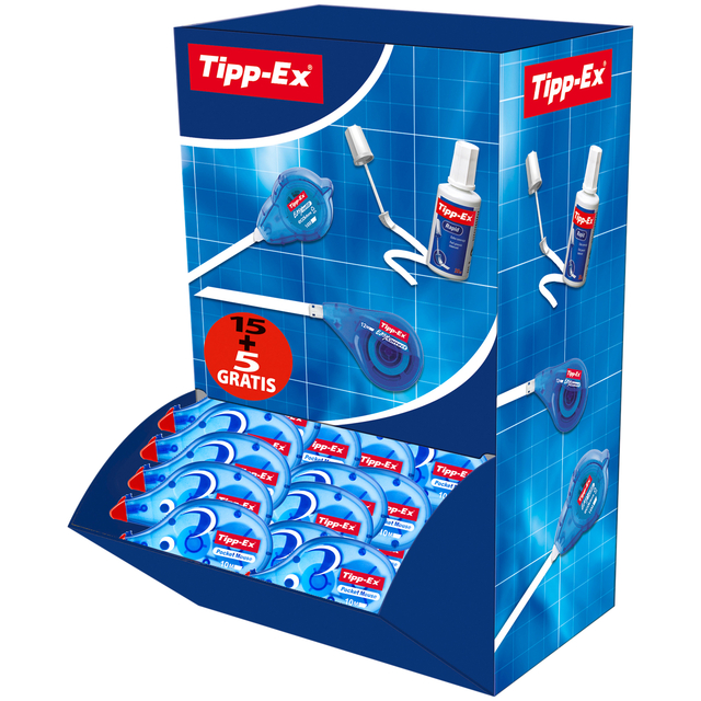 Correctieroller Tipp-ex pocket mouse 4.2mmx10m valuepack à 15+5 gratis