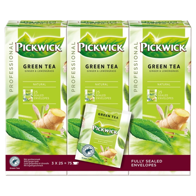 Thee Pickwick green ginger lemongrass 25x2gr