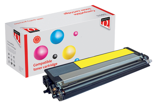 Toner Quantore alternatief tbv Brother TN-320Y Geel