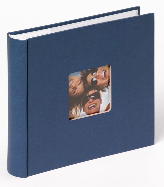 Fotoalbum walther design Fun 24cmx22cm voor 200 foto’s blauw