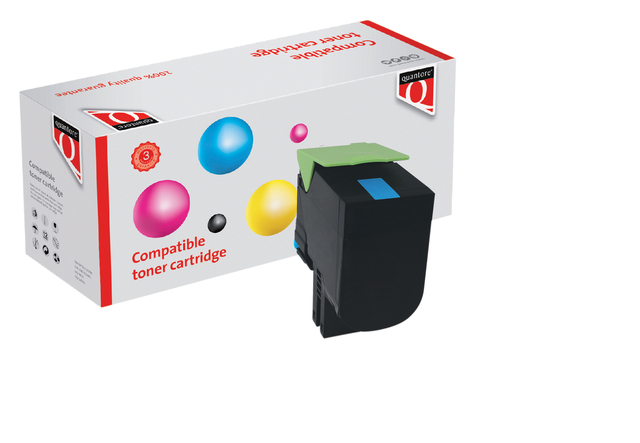 Tonercartridge Quantore alternatief tbv Lexmark 71B0H20 blauw