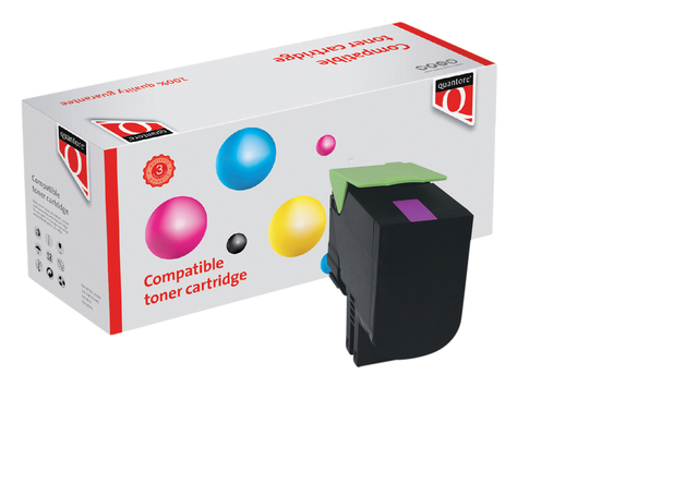 Tonercartridge Quantore alternatief tbv Lexmark 71B0H30 rood