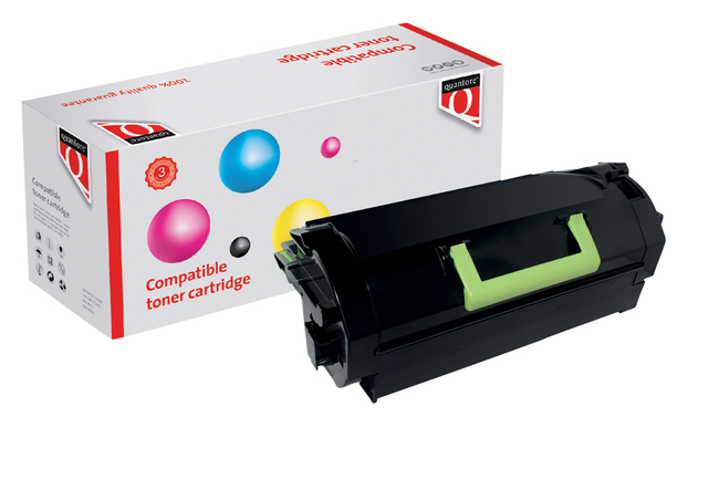 Tonercartridge Quantore alternatief tbv Lexmark 52D2X00 zwart