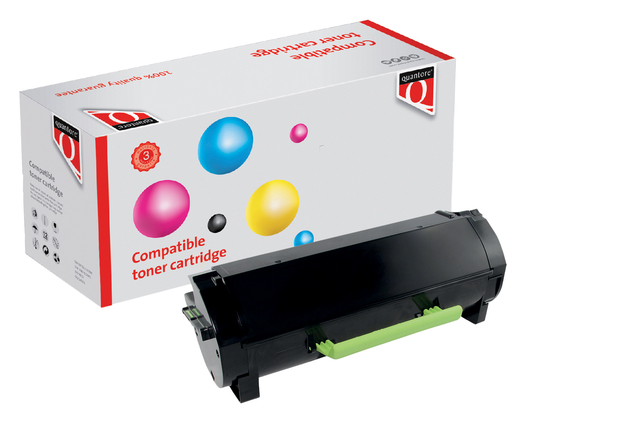 Tonercartridge Quantore alternatief tbv Lexmark 24B6213 zwart