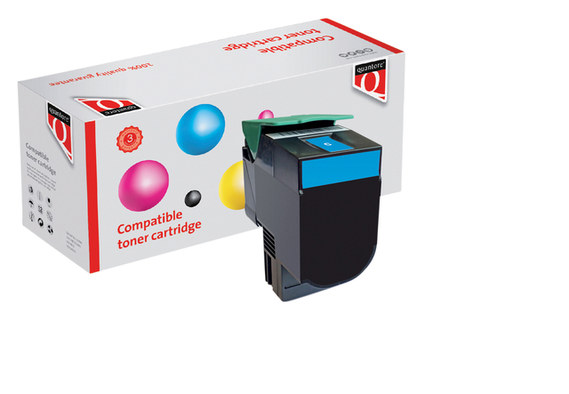 Tonercartridge Quantore alternatief tbv Lexmark C544X2CG blauw