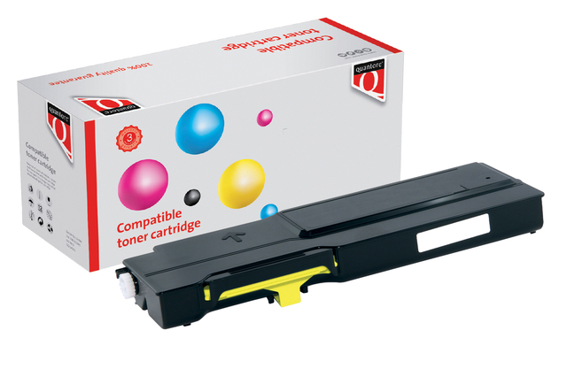 Toner Quantore alternatief tbv Dell 593-BBBR geel