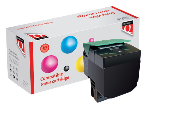 Tonercartridge Quantore alternatief tbv Lexmark C544X2KG zwart