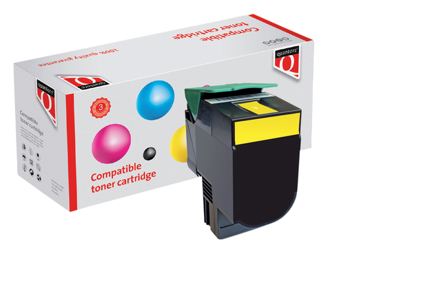 Tonercartridge Quantore alternatief tbv Lexmark C544X2YG geel