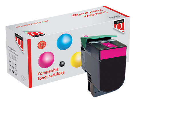 Tonercartridge Quantore alternatief tbv Lexmark C544X2MG rood