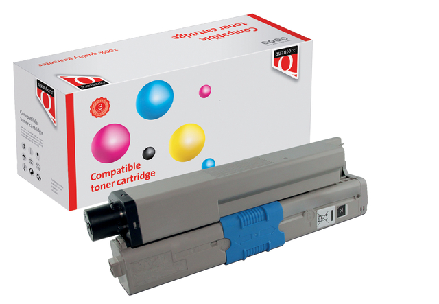 Toner Quantore alternatief tbv Oki 46490608 zwart