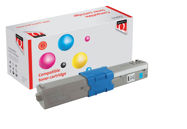 Toner Quantore alternatief tbv Oki 46508711 blauw