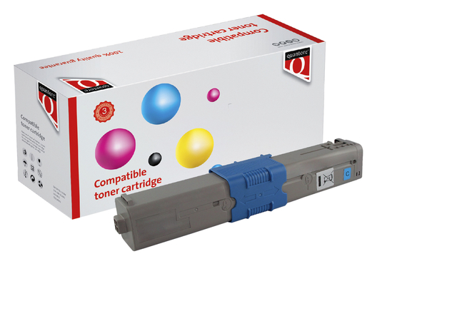 Toner Quantore alternatief tbv Oki 46490607 blauw