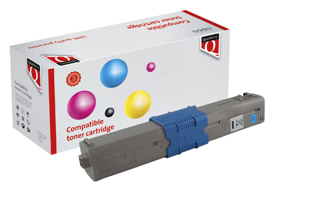 Toner Quantore alternatief tbv Oki 46471103 blauw