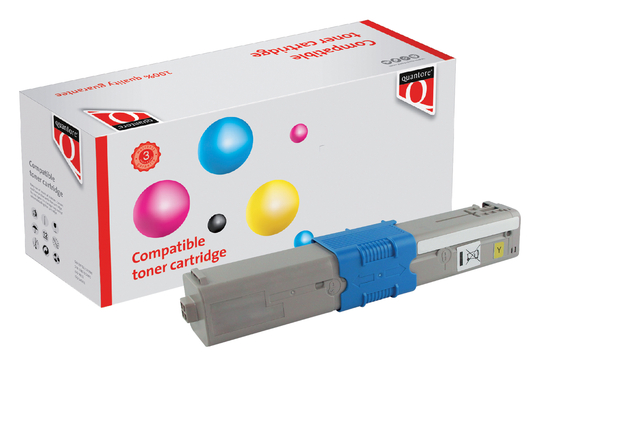 Toner Quantore alternatief tbv Oki 44973509 geel