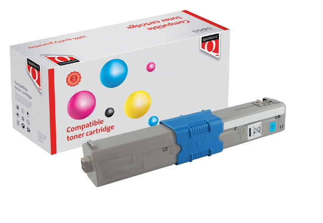 Toner Quantore alternatief tbv Oki 44973511 blauw