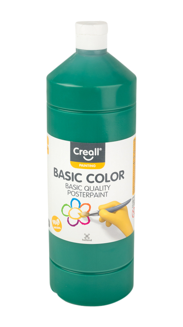 Plakkaatverf Creall basic donkergroen 1000ml